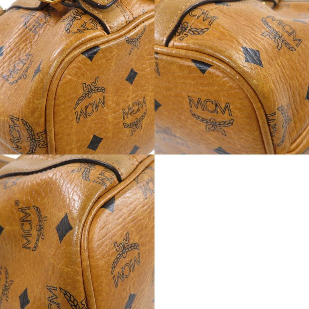 Mcm 2way Calfskin Handbag Shoulder Bag Brown Leather Brown - Picture 10 of 11